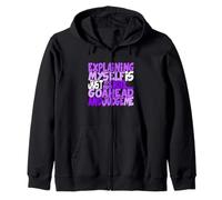 Couleur Violette Go Ahead, Judge Me Purple Graphic Sweat à Capuche
