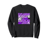 Couleur Violette Go Ahead, Judge Me Purple Graphic Sweatshirt