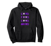 Couleur Violette Love Good Food/Mood Graphique Violet Sweat à Capuche