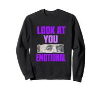 Couleur Violette Money Over Feelings Graphique Violet Sweatshirt