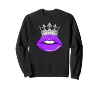 Couleur Violette Royal Kiss Purple Graphic Sweatshirt