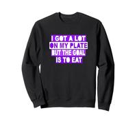 Couleur Violette : The Goal is to Eat Purple Graphic Sweatshirt