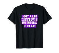 Couleur Violette : The Goal is to Eat Purple Graphic T-Shirt