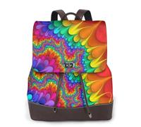 Couleur vive,Sac à dos imperméable pour femme, sac à dos de voyage léger en cuir PU tendance