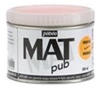 Pébéo Peinture acrylique Mat Pub – Extra fine et extra mate – Orange fluorescent 500 ml