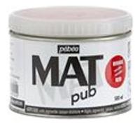Pébéo – Peinture acrylique Mat Pub – Extra fine et extra mate – Rouge vermillon – 500 ml