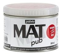 Couleurs Acryliques Pebeo Acrylique Mat Pub 500 Ml Rouge Vermillon ROUGE VERMILLON G