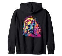 Couleurs aquarelles colorées Cocker Spaniel Chiens Sweat à Capuche