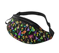 Couleurs Arc-en-Ciel de Champignons fantastiques, Sac Banane à bandoulière pour Hommes et Femmes. Sac Ceinture pour Les Voyages, la Marche, la Course, la randonnée, la pêche.