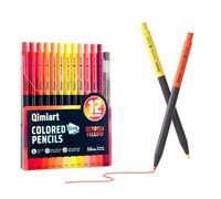 Couleurs assorties, noyaux souples rétractables de 3 mm, rouge et jaune, E | Noyaux souples pour livres de coloriage pour adultes, écriture lisse, design de mines résistantes à la casse