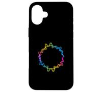 Couleurs circulaires étonnantes et colorées Coque pour iPhone 16 Plus