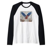 Couleurs d'aigle aux États-Unis pour Les Amateurs de Graphiques des aigles symboliques Manche Raglan