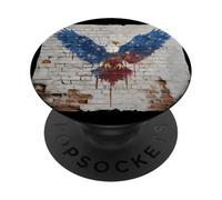 Couleurs d'aigle aux États-Unis pour Les Amateurs de Graphiques des aigles symboliques PopSockets PopGrip Adhésif
