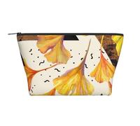 Couleurs d'automne Feuilles de Ginkgo, Trousse de Toilette Trousse de Maquillage Sac à cosmétiques Trousse de Toilette de Voyage Portable