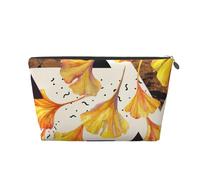 Couleurs d'automne Feuilles de Ginkgo, Trousse de Toilette Trousse de Maquillage Sac à cosmétiques Trousse de Toilette de Voyage Portable