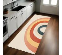 Couleurs De L'Rainbow Colors Tapis de Cuisine Long 50 x 150 cm Arche Abstraite géométrique Antidérapant Lavable Confortable Devant Évier Multi-usages pour Salon, Chambre, Buanderie