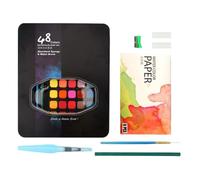 Couleurs d'eau peinture ensemble , peinture aquarelle ensemble pour les