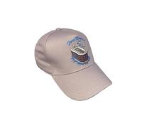 COULEURS D'ICI Casquette Brodée Fort Boyard - Broderie Océan & Patrimoine - Souvenir Charente-Maritime - Style Bord de Mer (Gris)