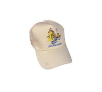 COULEURS D'ICI Casquette Brodée Marine - La Rochelle - Casquette Nautique - Broderie Phare, Ancre ou Voilier - Style Bord de Mer (Blanc)