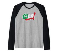 Couleurs du Drapeau Italien Ciao! Manche Raglan
