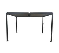 COULEURS DU MONDE-Pergola bioclimatique autoportante en aluminium coloris gris anthracite modèle Maïa Couleurs du monde - 3 x 3 x 2,23 m