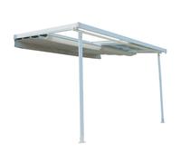 COULEURS DU MONDE-Pergola en aluminium et polycarbonate coloris blanc mat modèle Odessa Couleurs du monde - 3 x 3,60 x 2,65 m