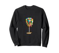 Couleurs fondues qui font tomber les cubes Rubik Sweatshirt