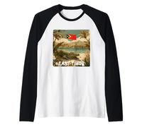 Couleurs fraîches du Timor Oriental avec Costume de Reptile et de Nature Manche Raglan