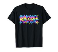 Couleurs Froides avec Discours Amusant pour Les Fans des survivants d'entreprise T-Shirt
