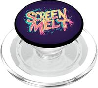 Couleurs impressionnantes avec Tampon de déclaration Screen Melt PopSockets PopGrip pour MagSafe