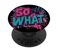 Couleurs impressionnantes avec Un Discours Cool pour Les Amoureux de So What PopSockets PopGrip Adhésif