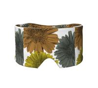 Couleurs modernes d'automne Gerberas Marguerites Floral,Masque pour les yeux bloquant la lumière Cache-yeux et cache-oreilles pour le sommeil