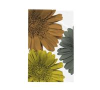 Couleurs Modernes d'automne Gerberas Marguerites Floral,Torchons de Cuisine gaufrés, absorbants, 41 x 66 cm