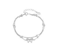 Couleurs Naturelle Acier Plusieurs Anneaux Plated Hand Charms Stackable Bracelets Adjustable Trendy Wedding Birthday Christmas Jewelry Pour Message Lune Acier Hommes Bijoux (Silver, One Size)