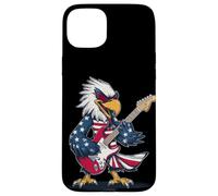Couleurs patriotiques étonnantes et Look Aigle Guitariste Coque pour iPhone 15 Plus