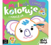 Couleurs pour bambins et autocollants avec Koala. Contour épais