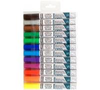 Pébéo Marqueurs opaques 803511 7A – Set de 12, pointe ronde 4 mm, assortiment multicolore