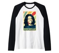 Couleurs Vintage de Michelle Obama Manche Raglan