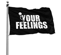 Couleurs Vives Bruant Personnalisé Drapeau De Jardin Va Te Faire Foutre Tes Sentiments 90X150Cm Bannière Pour Restaurant Célébration Fête