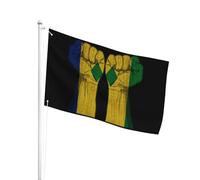 Couleurs Vives Drapeau De Jardin 90X150Cm Poing De Saint-Vincent Drapeau D'Extérieur Parfait Drapeaux Bannières Pour Décoration D'Halloween, Terrasse, Festival