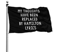 Couleurs Vives Drapeaux Personnalisée Drapeau De Jardin Mes Pensées Ont Été Remplacées Par Des Paroles 90X150Cm Bannière Pour Manif Balcon Fête