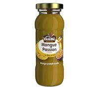 Coulis mangue passion - 72% de fruits - Flacon 155g - Nappage dessert topping - Lot de 4