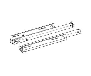 Coulisse à sortie totale Actro YOU XL (70 kg) avec Silent System, compatible avec Push to open Silent, , à gauche et à droite - HETTICH - 931821