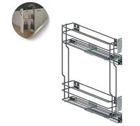 Coulisse d'armoire Coulisse de cuisine avec Softclose Anthracite 25 cm Droite