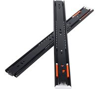 Coulisse Tiroir Push to Open 250mm-500mm Glissière à Roulement à Billes 3 Plis Extension Complète Démontage Facile Peut Être Utilisé Dans des Armoires des Boîtes à Outils des Étagères ( Color : Reboun