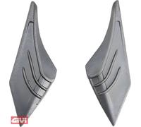 Coulisseau GiVi complet pour visière en gris titane pour casque jet H12.3 Stratos