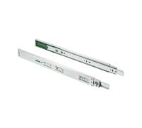GTV Versalite Touch Pro - Lot de 2 glissières de tiroir, 45 x 450 mm, système de Rails Push-to-Open et Soft-Close, Rail télescopique, Guide-Billes, Charge maximale : 30 kg, 1 lot = 2 pièces
