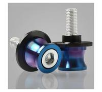 Coulisses À Bras Oscillants pour Moto en Acier Inoxydable Bobines Support De Paddock Oscillant pour YZF R1 R6 R6S(10MM Dazzling Blue)