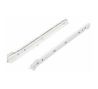 Paire de coulisses à galets FR402 HETTICH - L.400 mm - Charge 25 kg - Blanc - 1058346