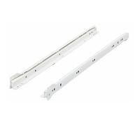 Hettich Coulisses à galets FR 402 – Charge 25 kg – L 450 mm – Blanc